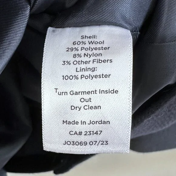 Talbots Navy Wool Blend Belted Timeless Classic Blazer Jacket - Picture 12 of 12